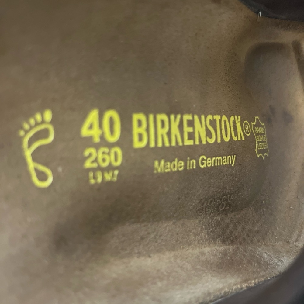 Birkenstock Dark Brown Leather Sandals - Picture 6 of 7